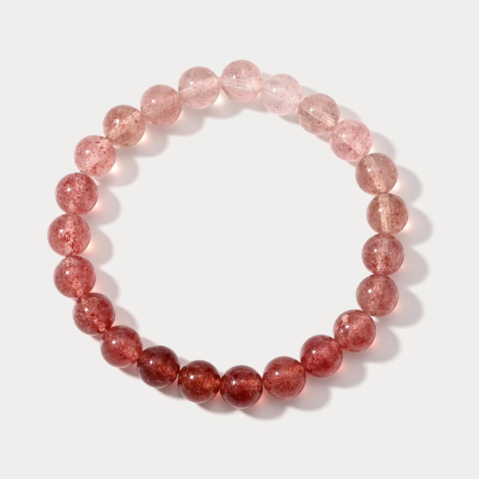 Natural Strawberry Quartz Bracelet sold by Selenichast