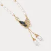 Butterfly Pearl Necklace sold by Selenichast