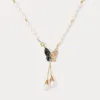 Butterfly Pearl Necklace sold by Selenichast