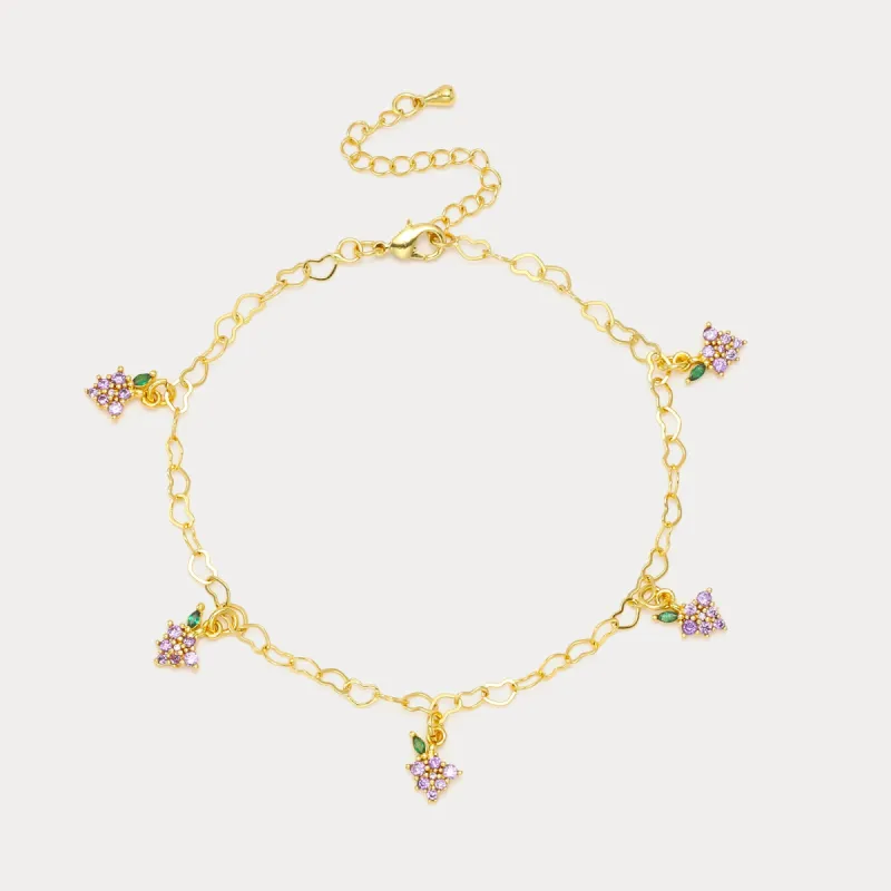 Grape Anklet sold by Selenichast