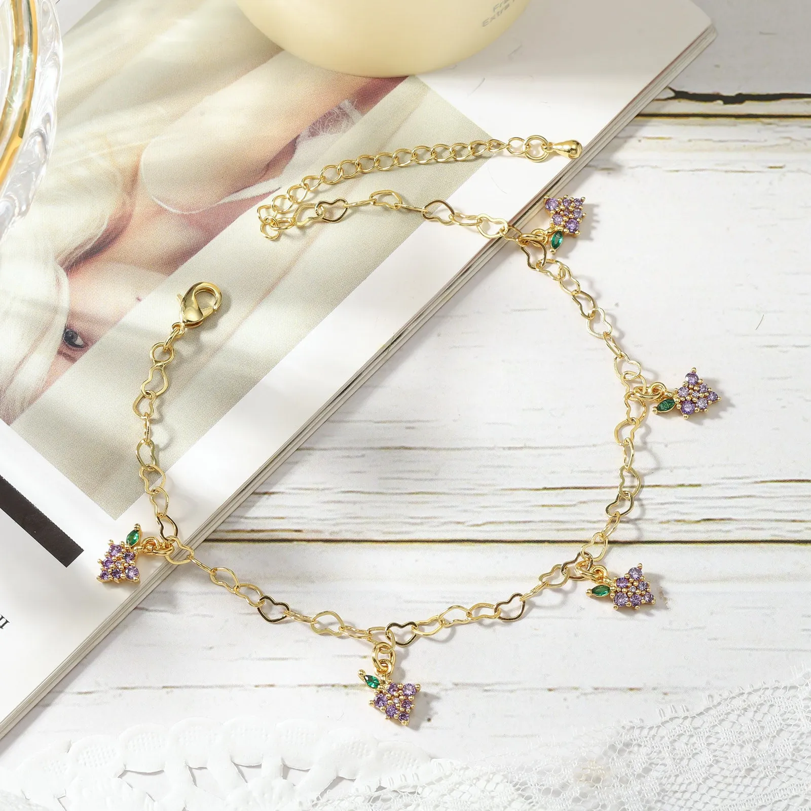 Grape Anklet sold by Selenichast product image thumbnail 3