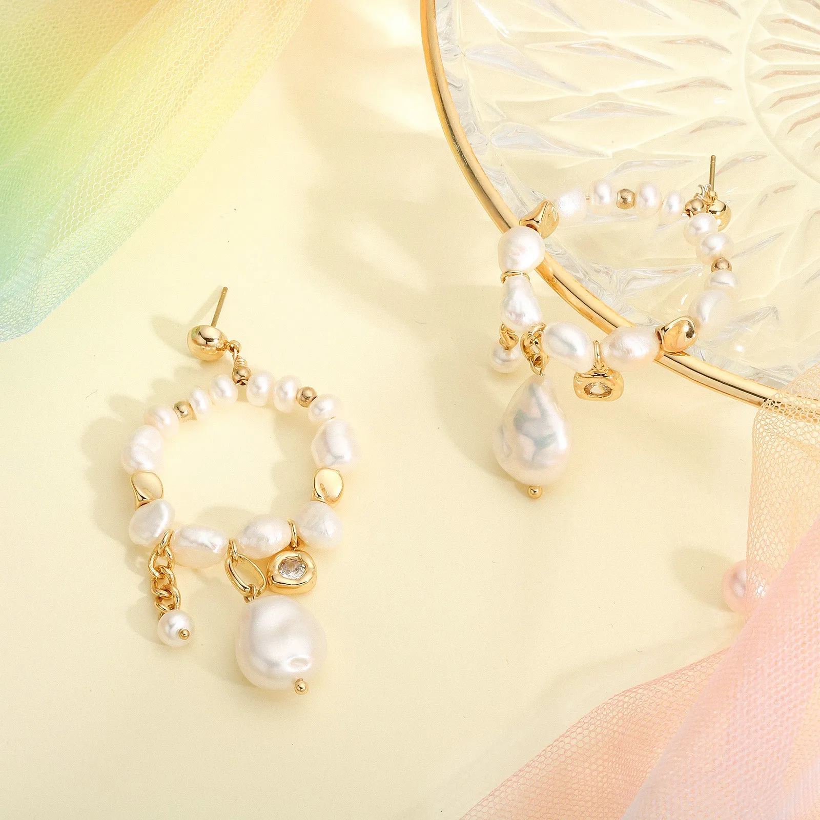 Pearl Hollow Earrings sold by Selenichast product image thumbnail 5