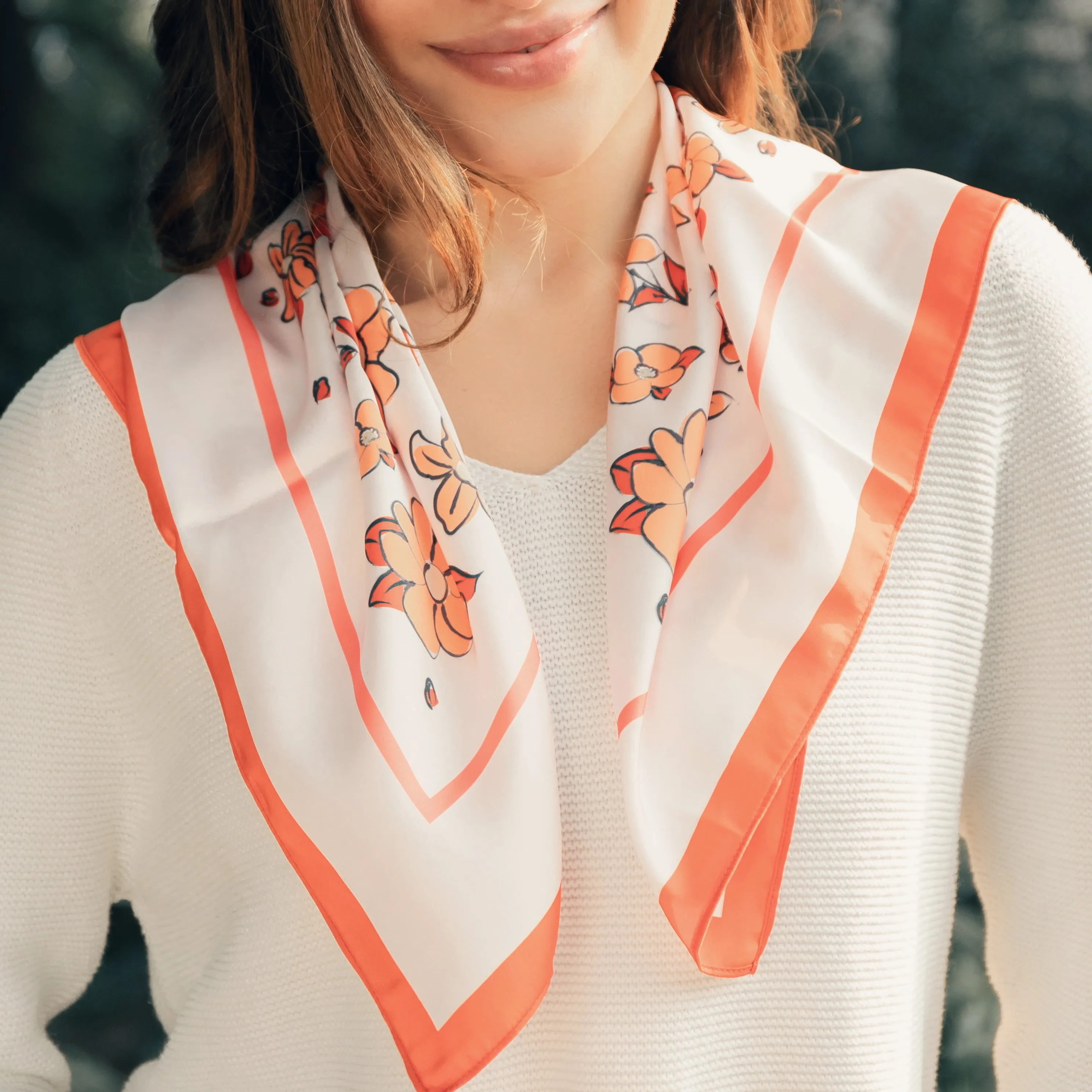 Bloom Silk Square Scarf sold by Selenichast product image thumbnail 5