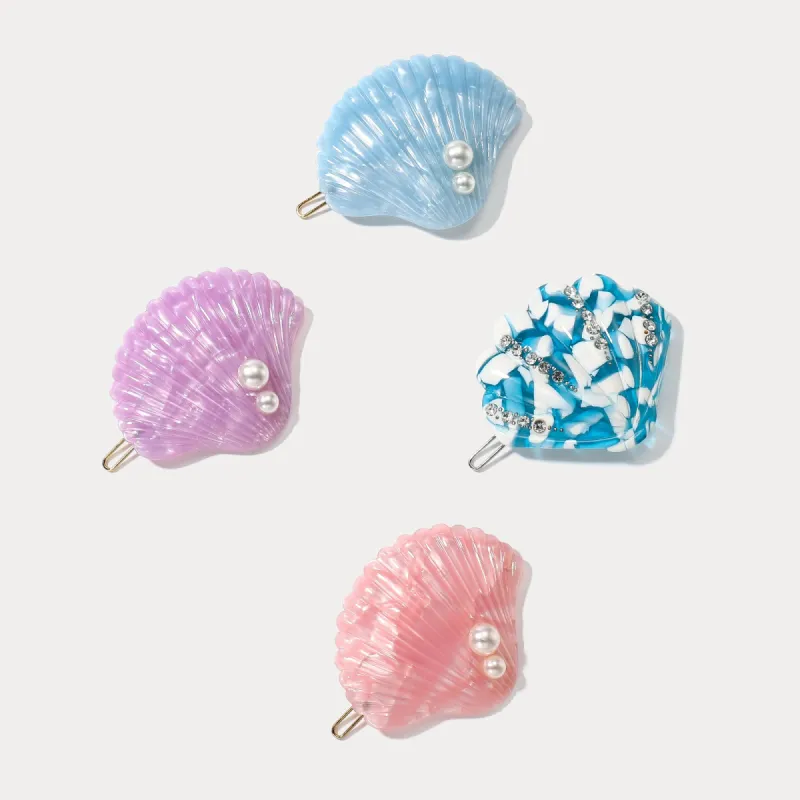 Seashell Hair Claw Clips, Set of 2 sold by Selenichast