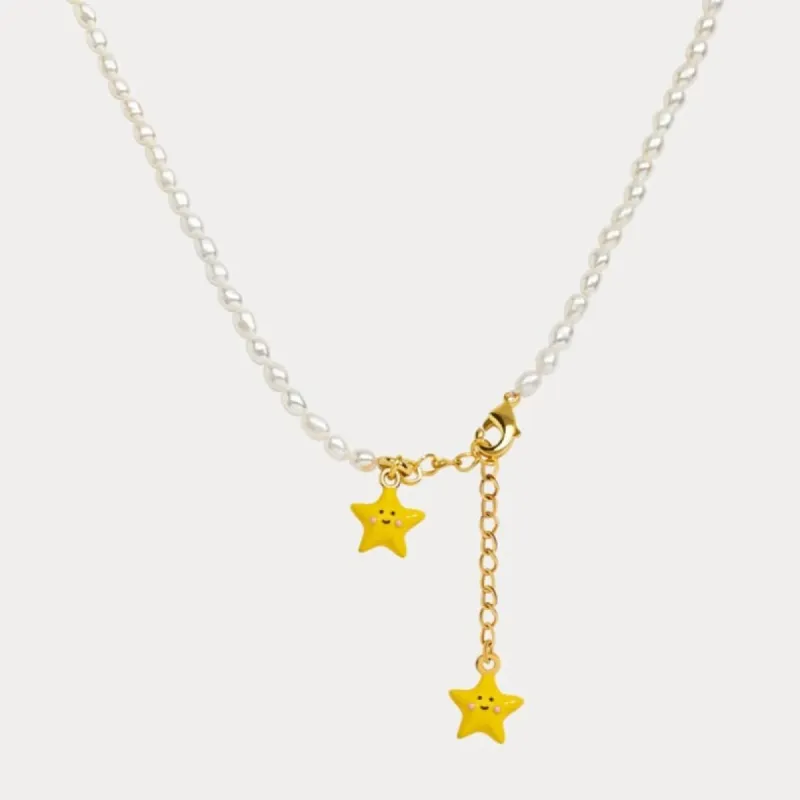 Star Pearl Necklace sold by Selenichast