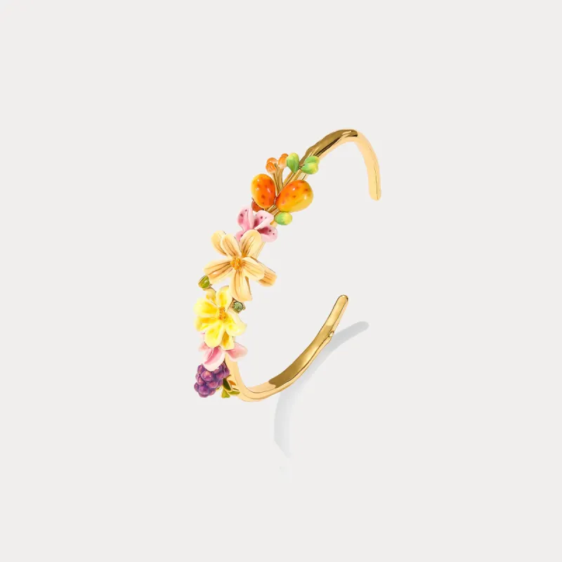 Sweet Fruit Flower Bracelet sold by Selenichast
