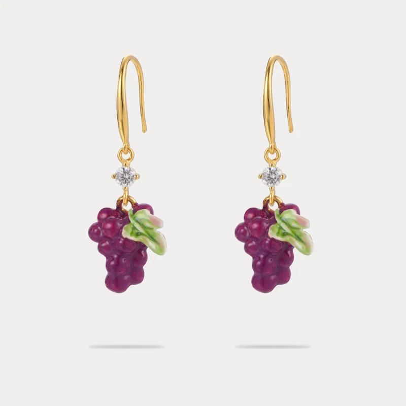 Grape Earrings sold by Selenichast