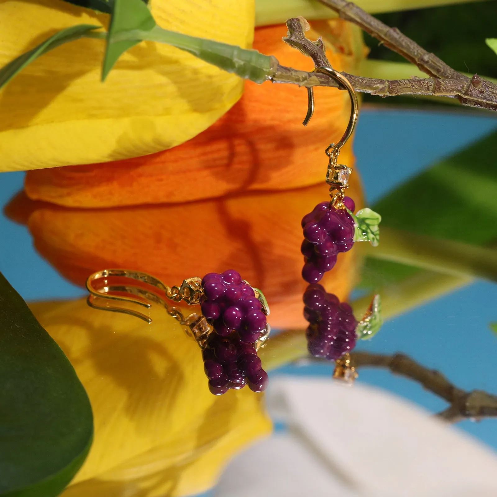 Grape Earrings sold by Selenichast product image thumbnail 5