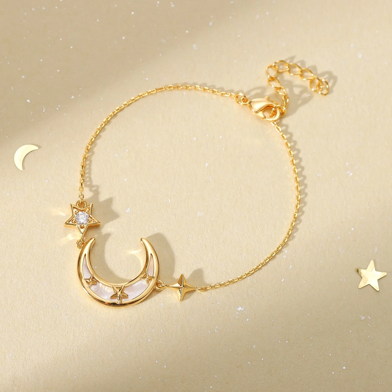 Crescent North Star Bracelet sold by Selenichast product image thumbnail 4