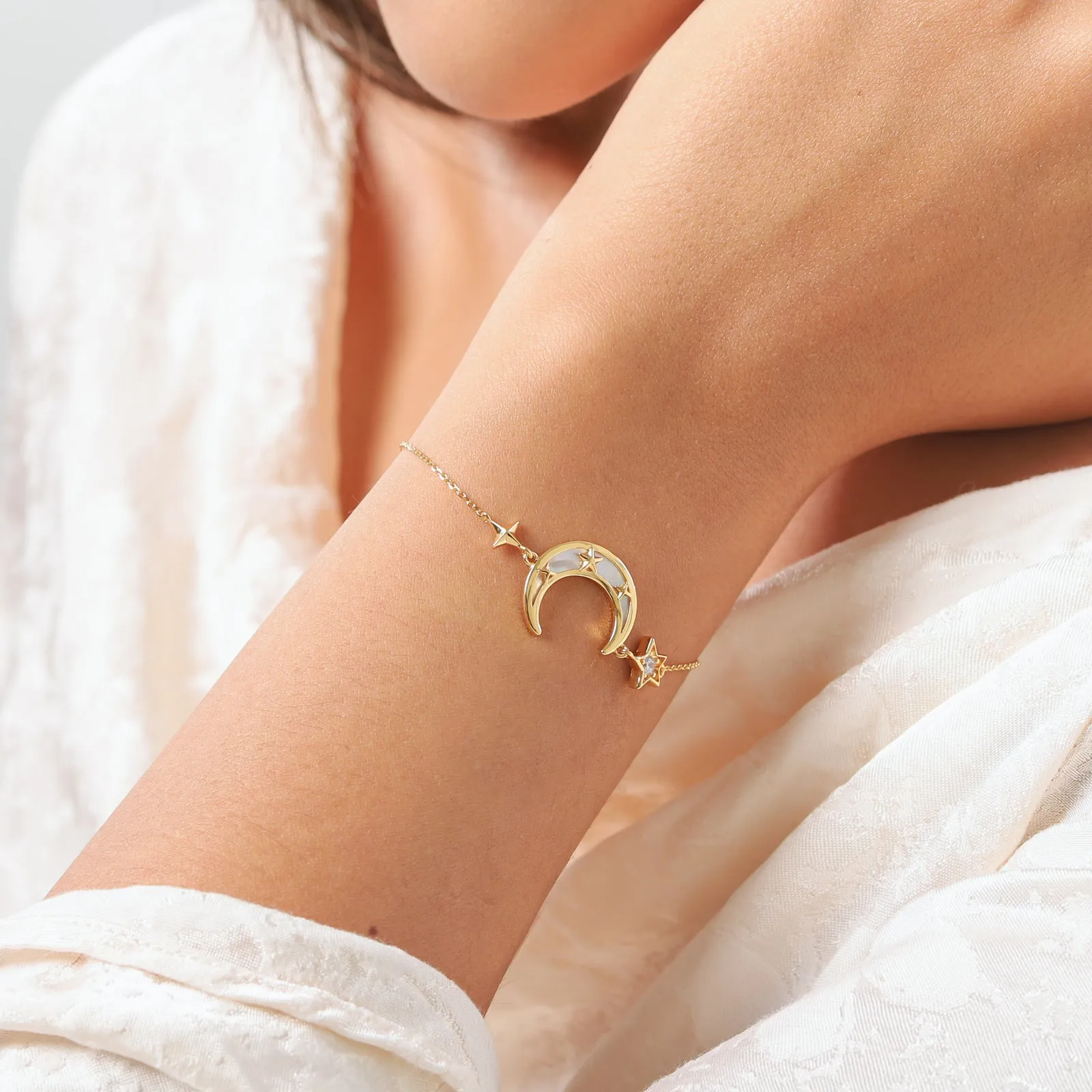Crescent North Star Bracelet sold by Selenichast product image thumbnail 2