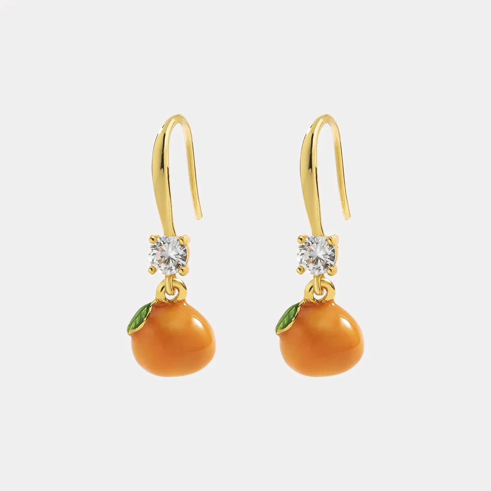 Orange Earrings sold by Selenichast