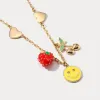 Strawberry Necklace sold by Selenichast