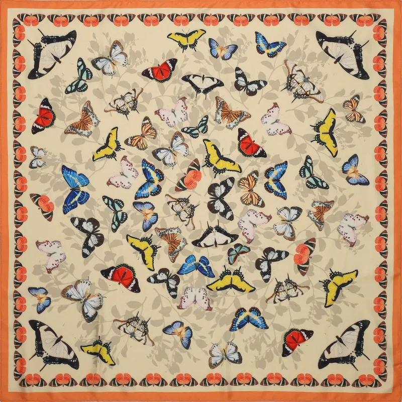 Butterfly Square Scarf sold by Selenichast