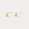 Dream Catching Butterfly Pearl Earrings sold by Selenichast