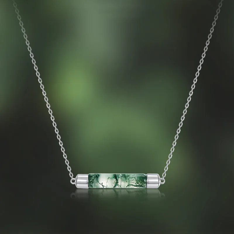 Moss Agate Pendant Necklace sold by Selenichast product image thumbnail 2