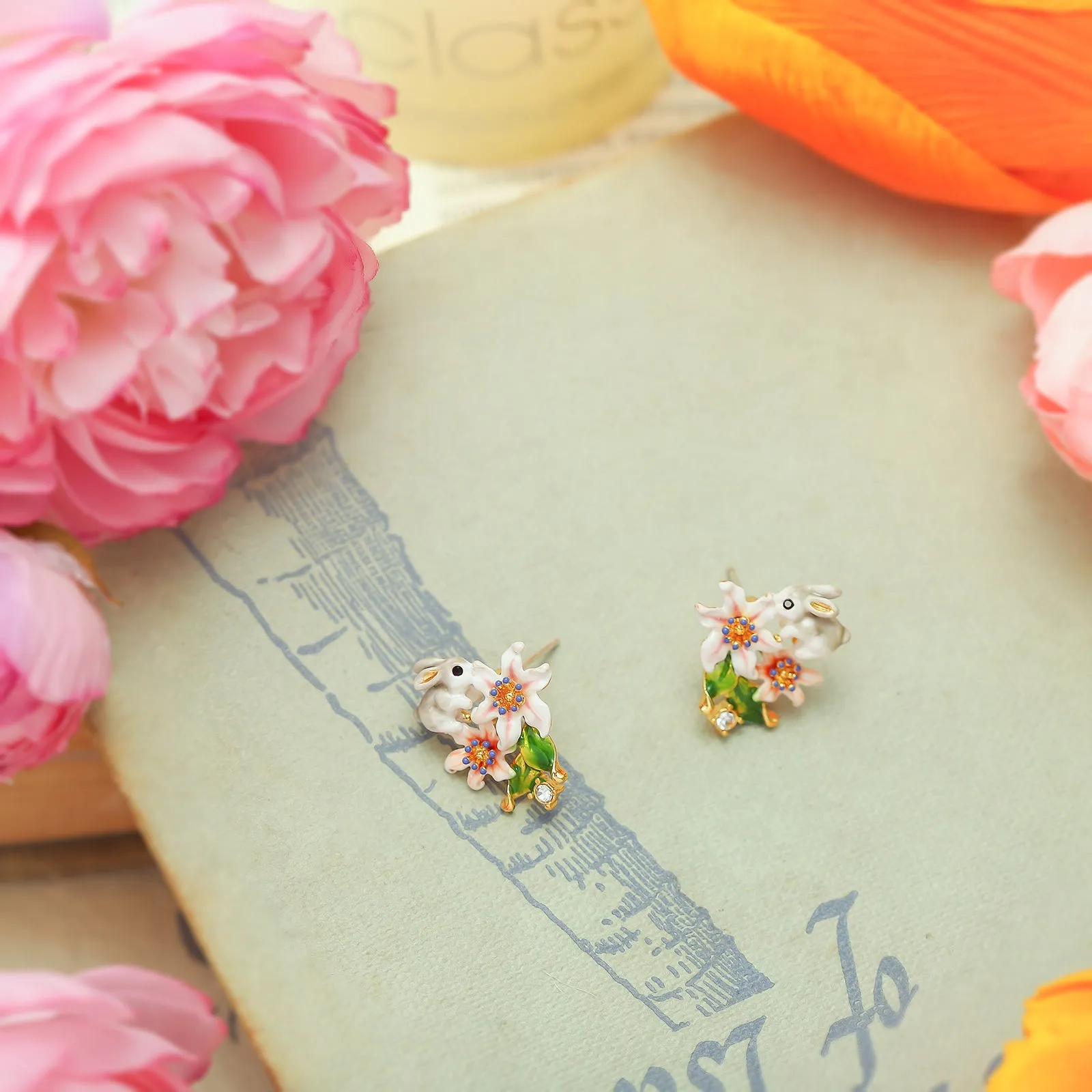 Fluffy Bunny Stud Earrings sold by Selenichast product image thumbnail 2