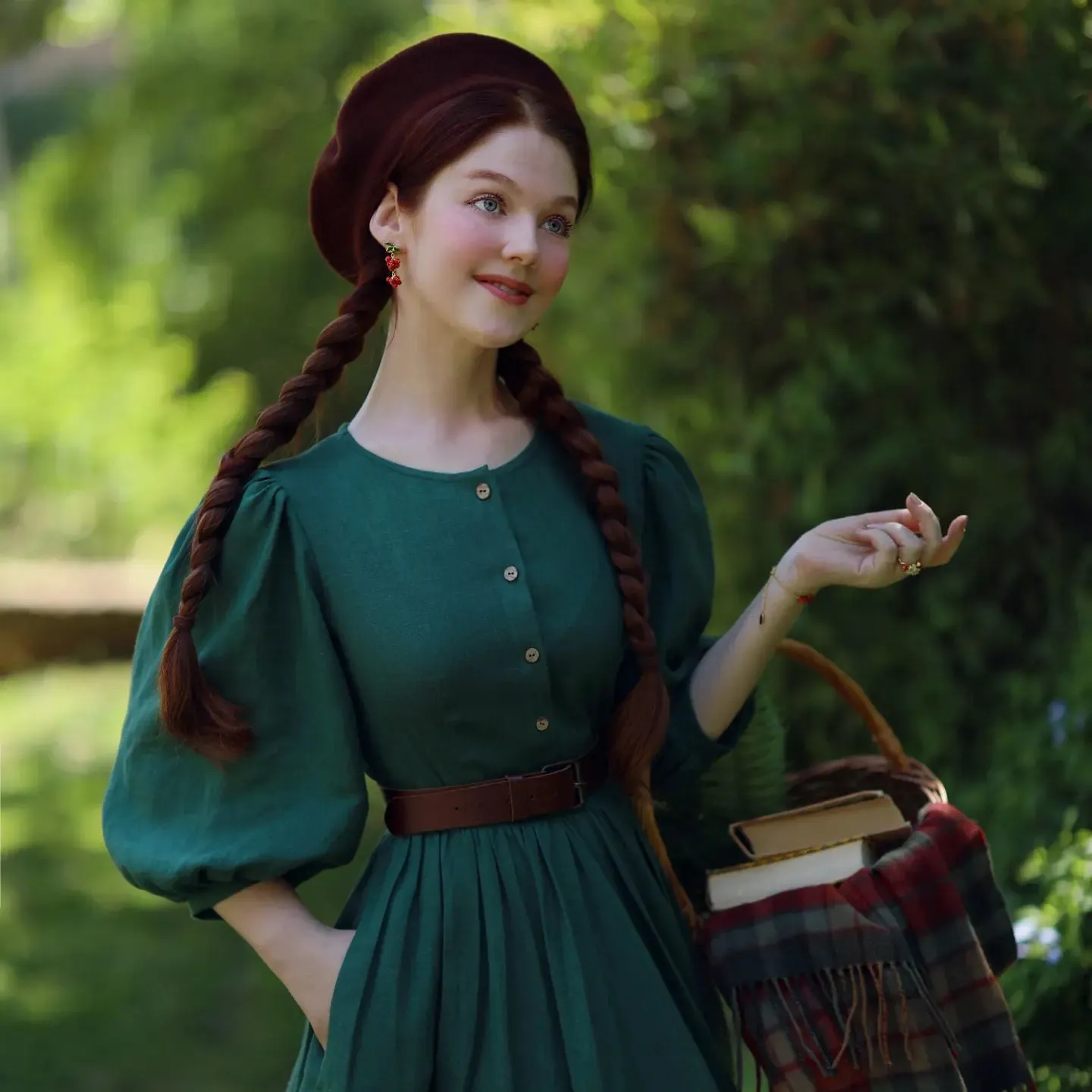 Cranberry Earrings sold by Selenichast product image thumbnail 4