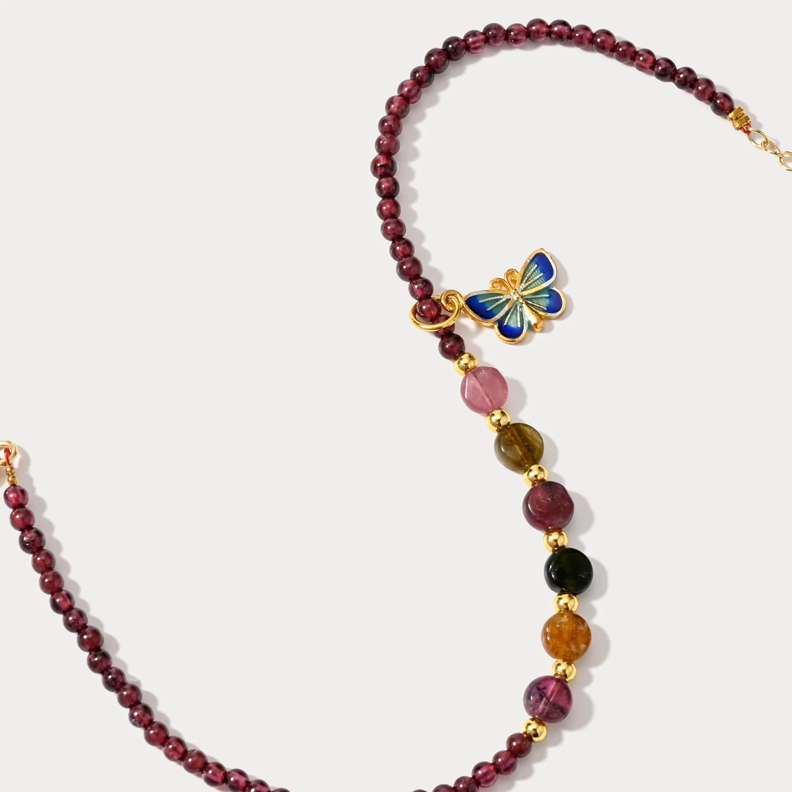 Butterfly Garnet Anklet sold by Selenichast product image thumbnail 4