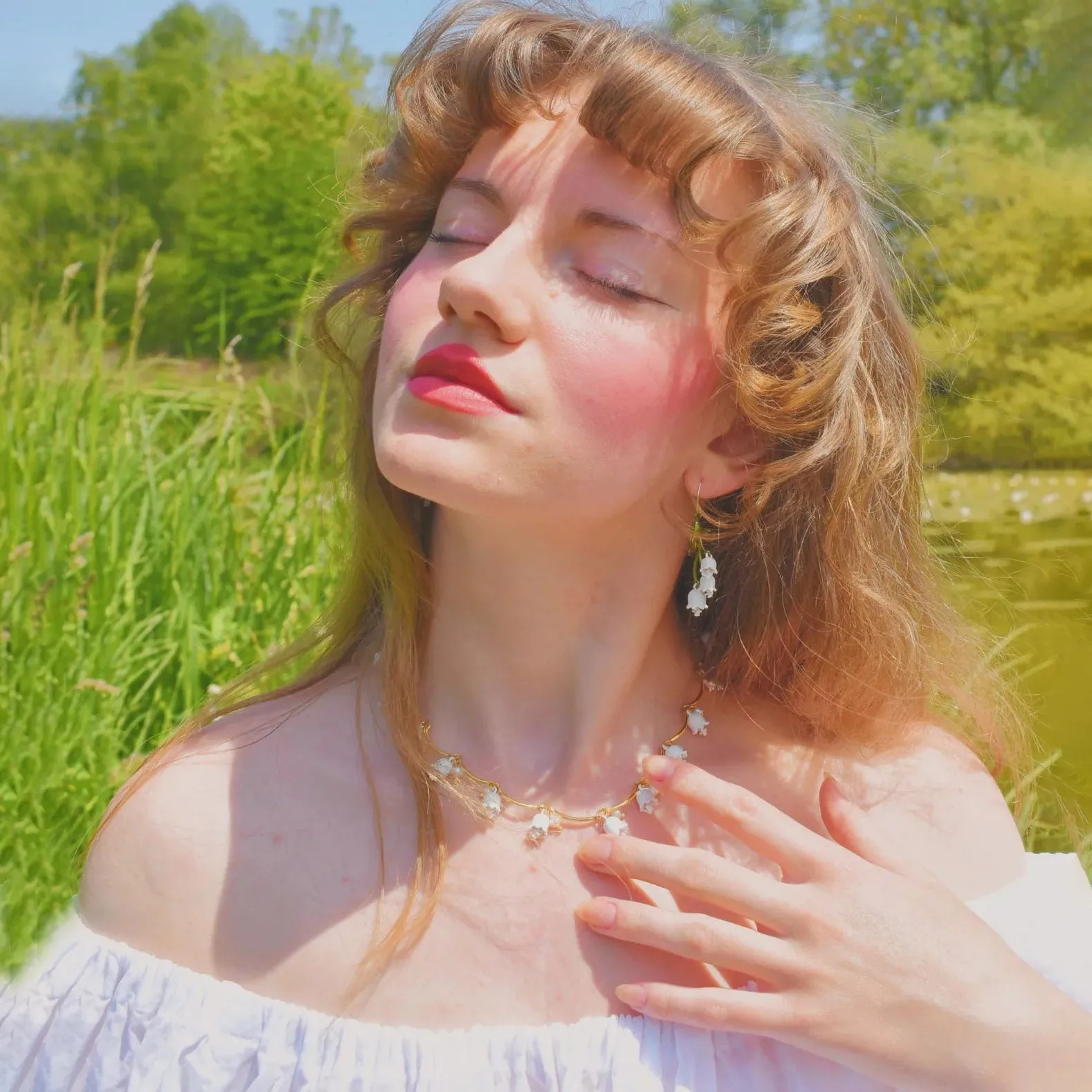 Lily Of The Valley Earrings sold by Selenichast product image thumbnail 3