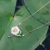 Lotus Dragonfly Necklace sold by Selenichast