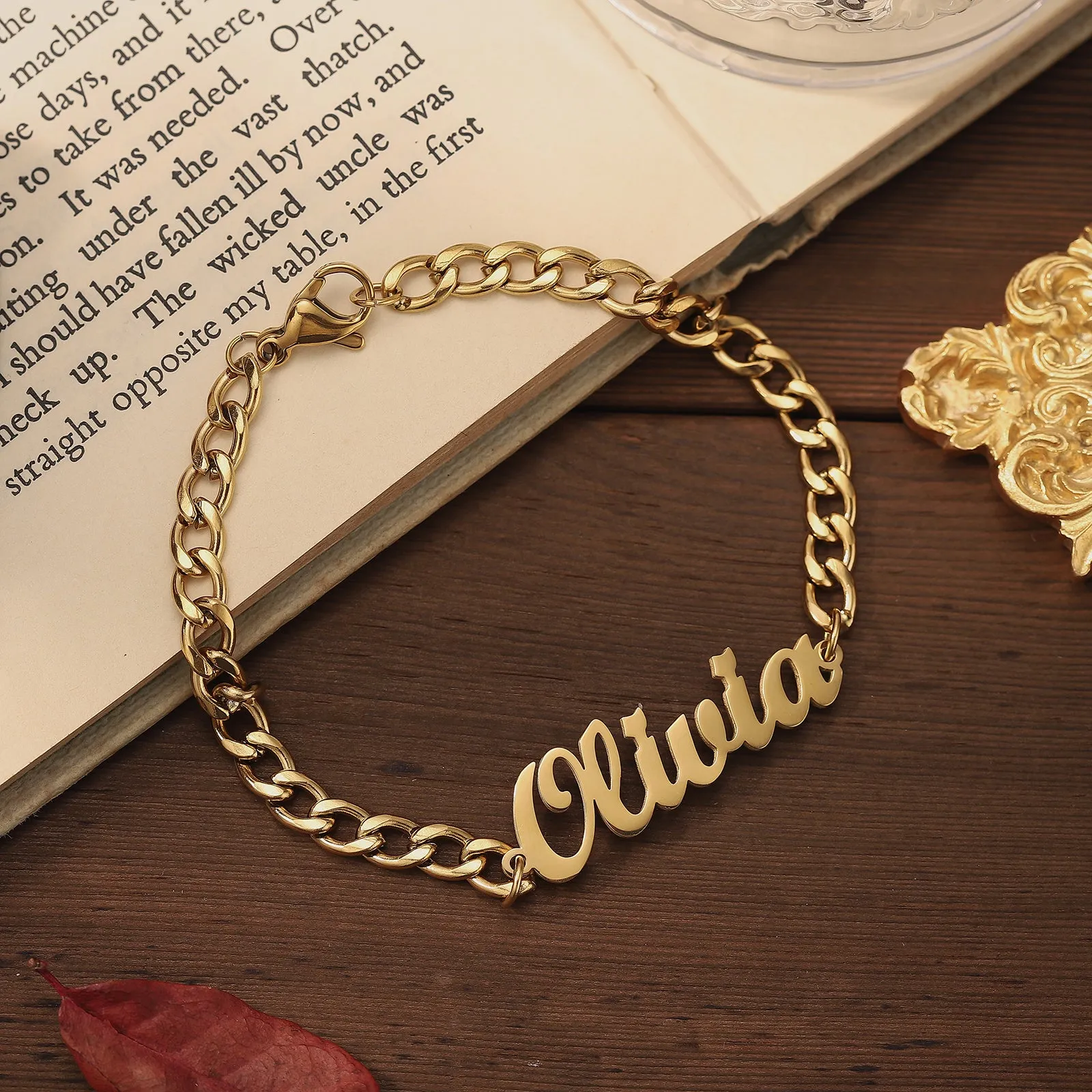 Custom Name Chain Bracelet sold by Selenichast product image thumbnail 4