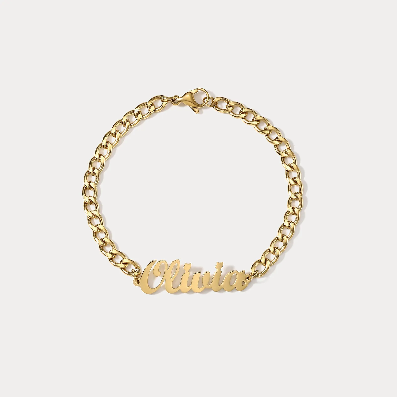 Custom Name Chain Bracelet sold by Selenichast