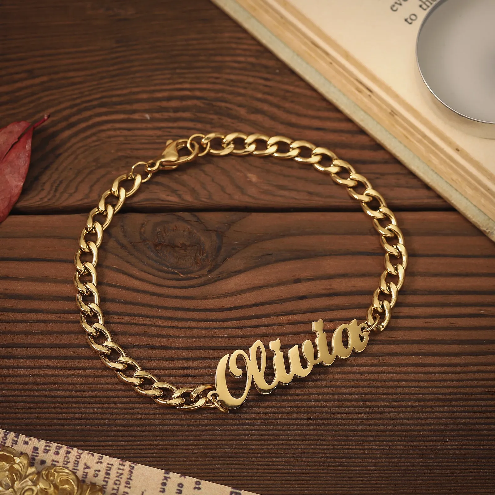 Custom Name Chain Bracelet sold by Selenichast product image thumbnail 2