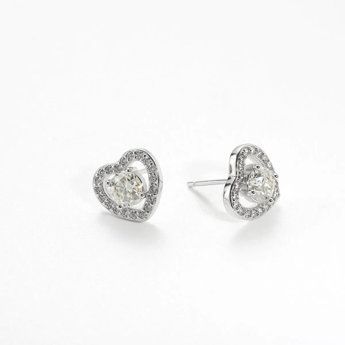Love Diamond Stud Earrings sold by Selenichast product image thumbnail 2