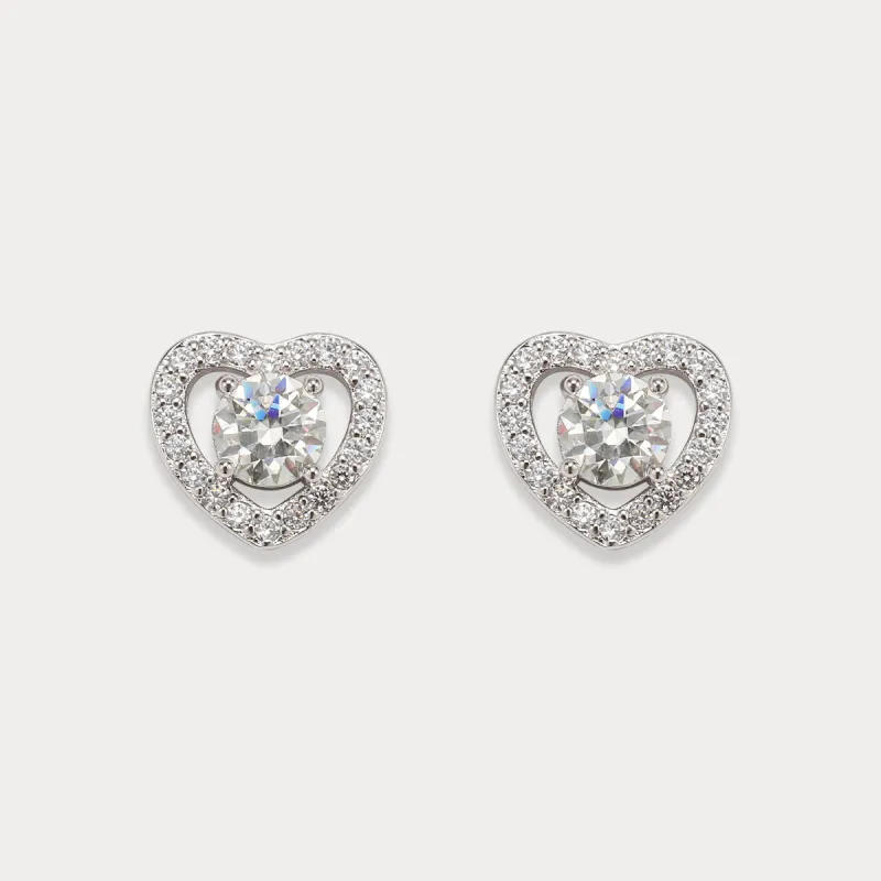 Love Diamond Stud Earrings sold by Selenichast