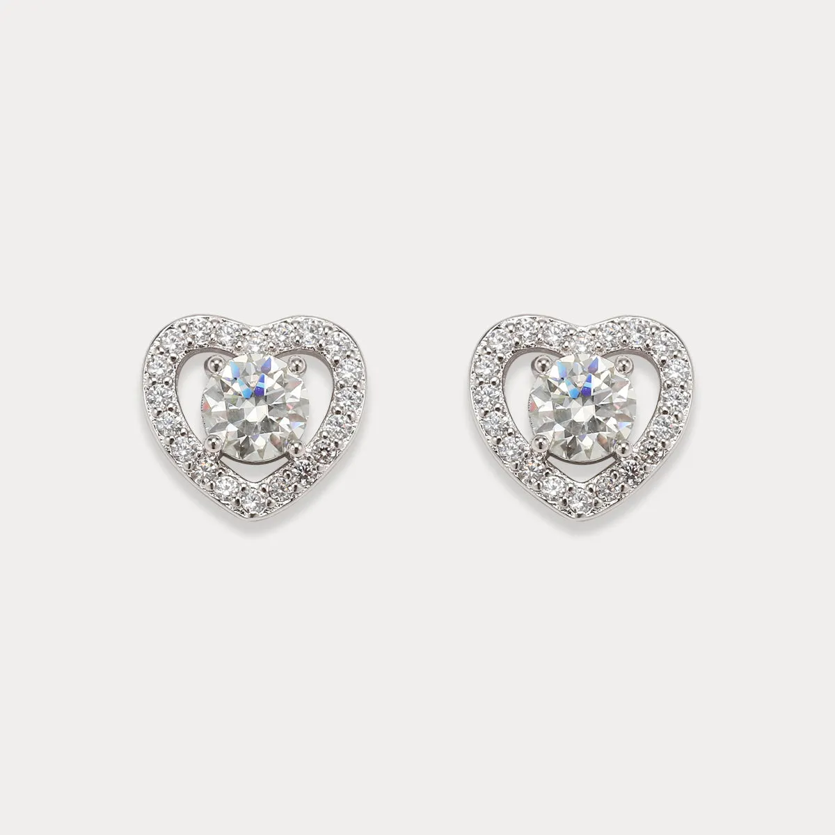 Love Diamond Stud Earrings sold by Selenichast