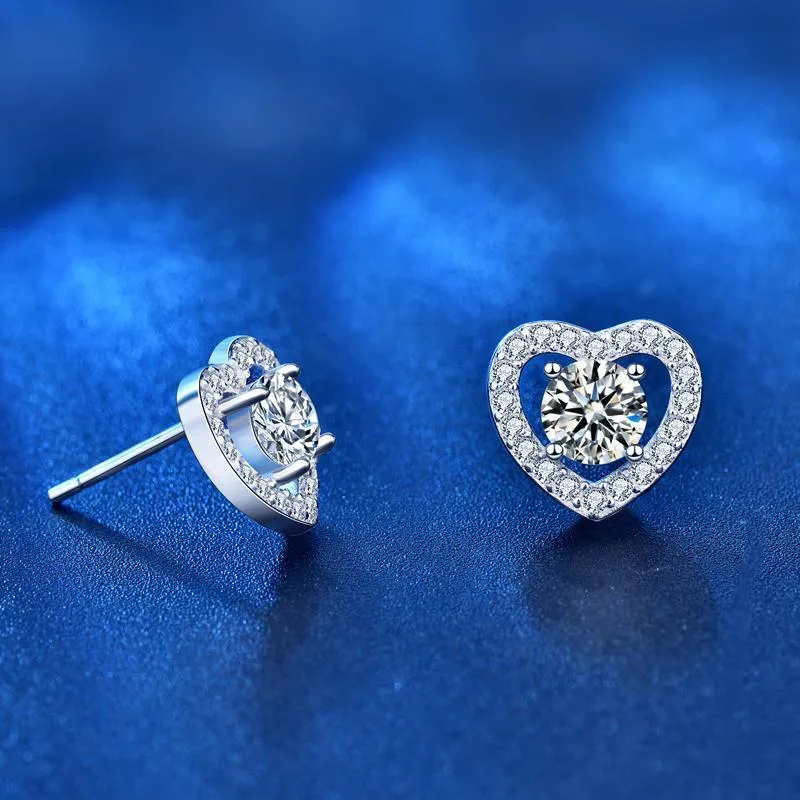 Love Diamond Stud Earrings sold by Selenichast product image thumbnail 4