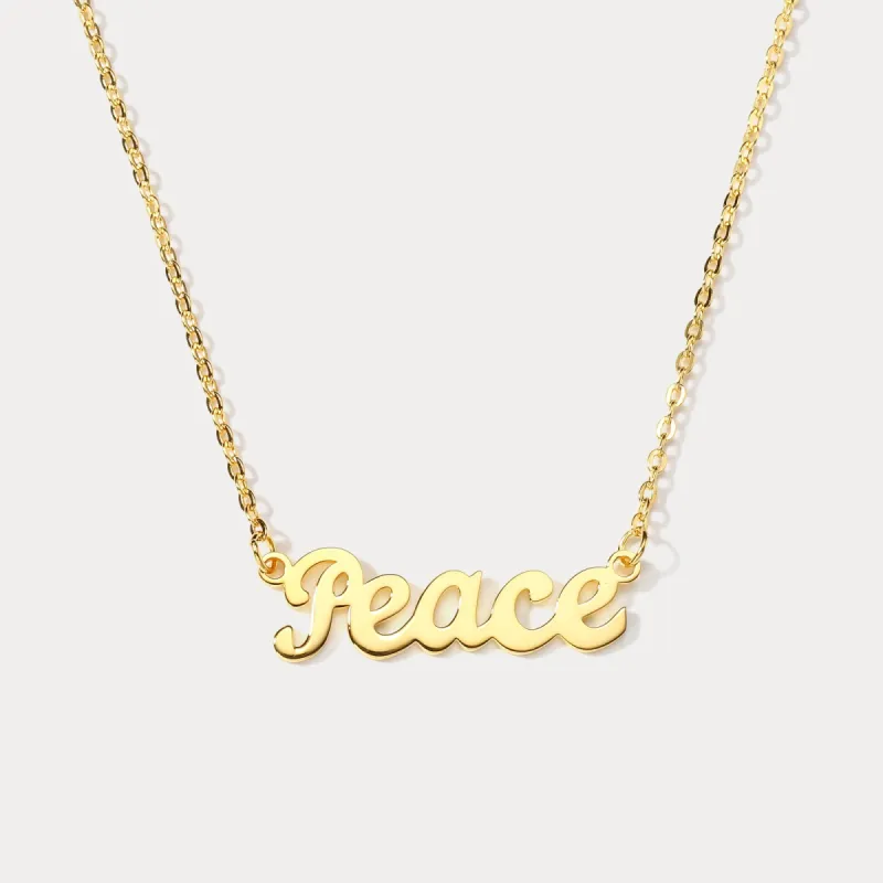 Peace Pendant Necklace sold by Selenichast
