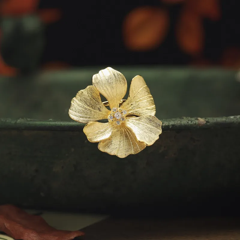 Golden Peony Ring sold by Selenichast