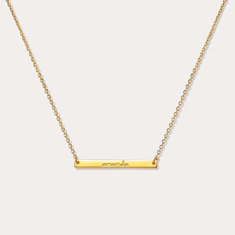 Custom Name Tag Chain Necklace sold by Selenichast
