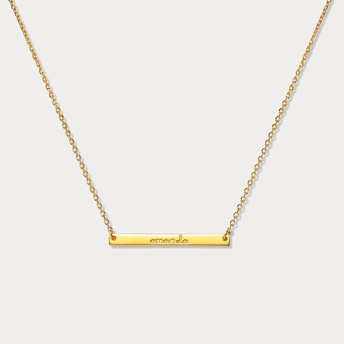 Custom Name Tag Chain Necklace sold by Selenichast