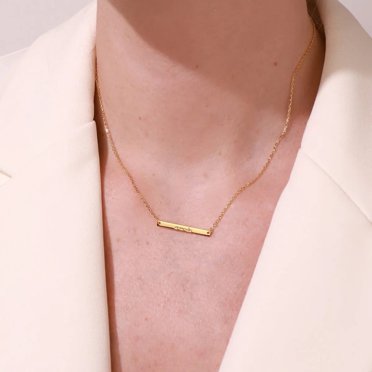 Custom Name Tag Chain Necklace sold by Selenichast product image thumbnail 2