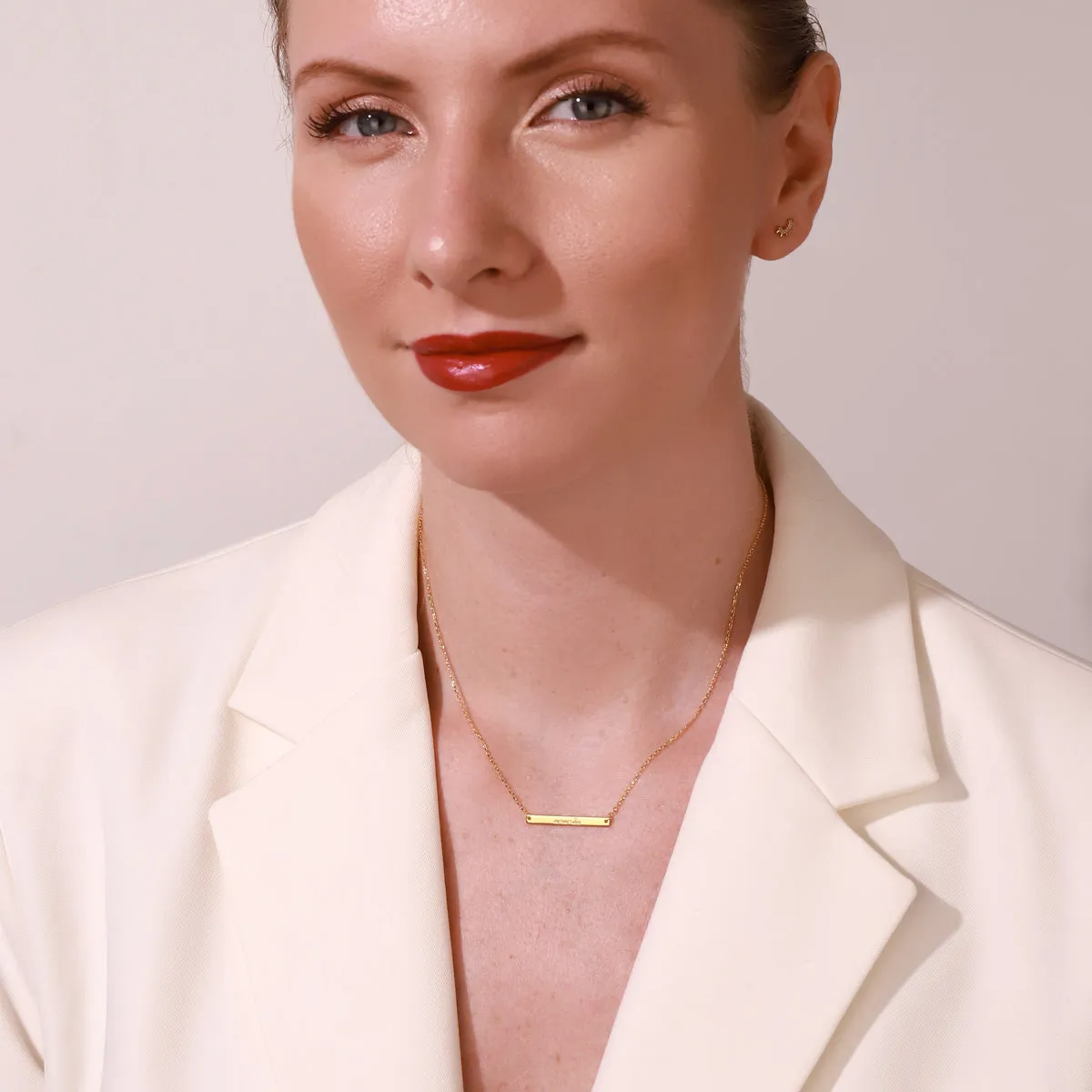 Custom Name Tag Chain Necklace sold by Selenichast product image thumbnail 4