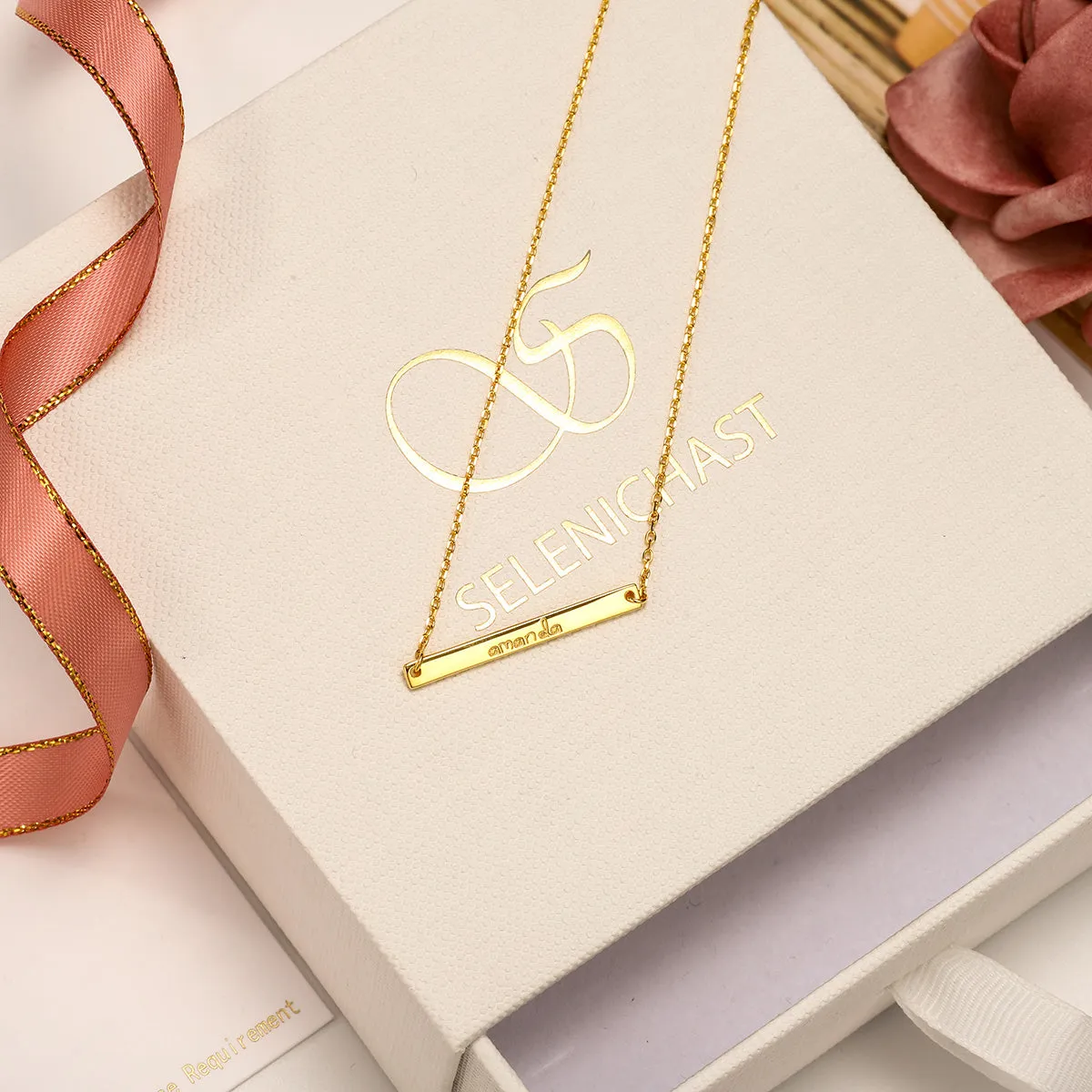 Custom Name Tag Chain Necklace sold by Selenichast product image thumbnail 5