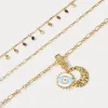 Evil Eye Layered Necklace sold by Selenichast