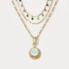 Evil Eye Layered Necklace sold by Selenichast