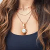 Evil Eye Layered Necklace sold by Selenichast