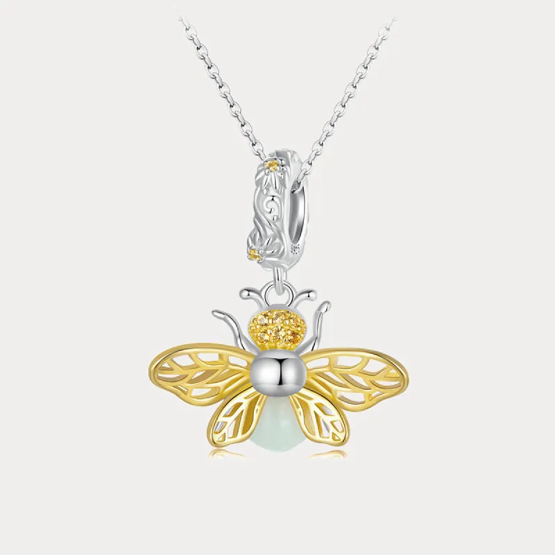 Luminous Bee Necklace sold by Selenichast
