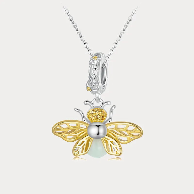 Luminous Bee Necklace sold by Selenichast