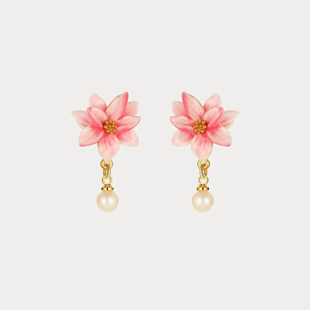 Magnolia Earrings sold by Selenichast