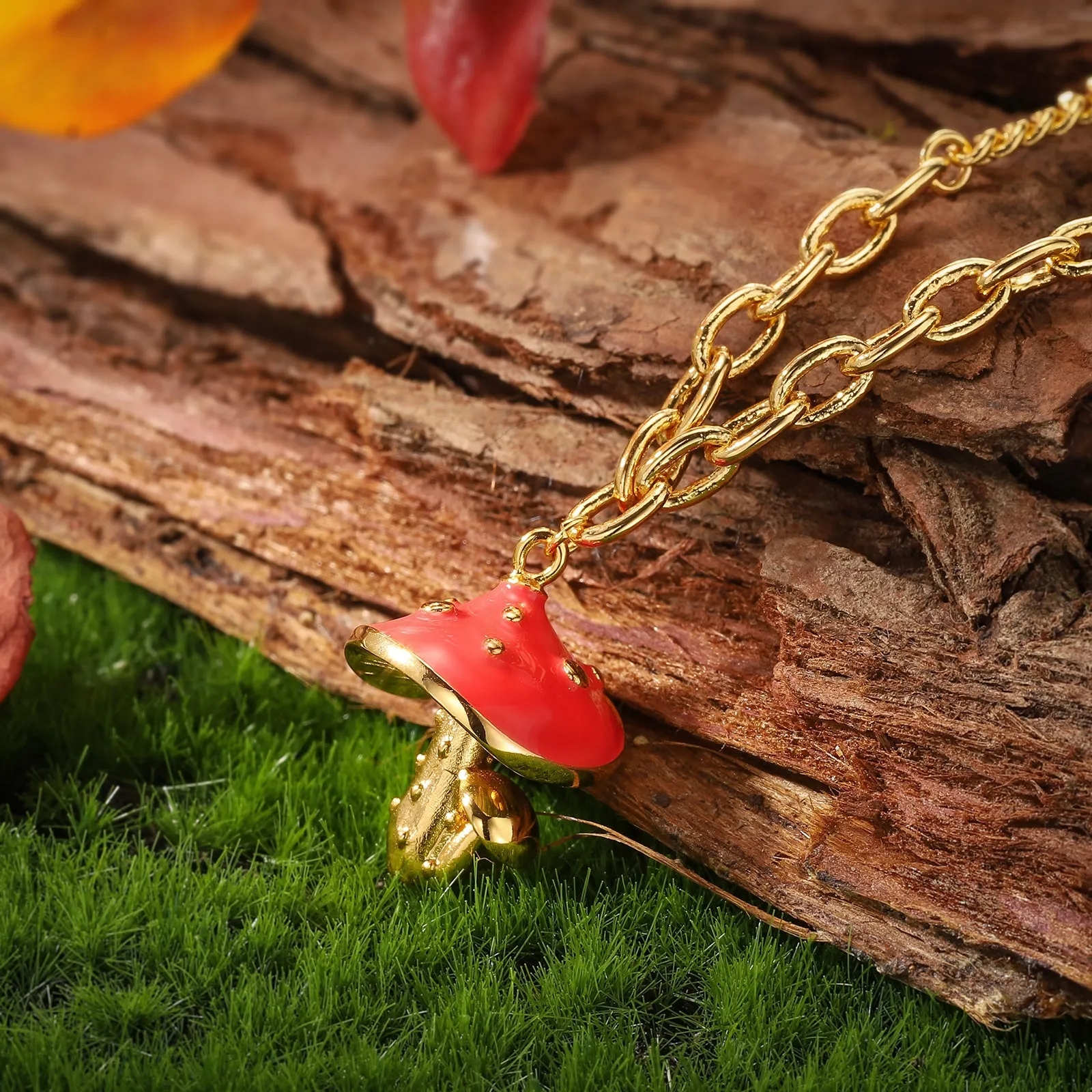 Mushroom Necklace sold by Selenichast product image thumbnail 4