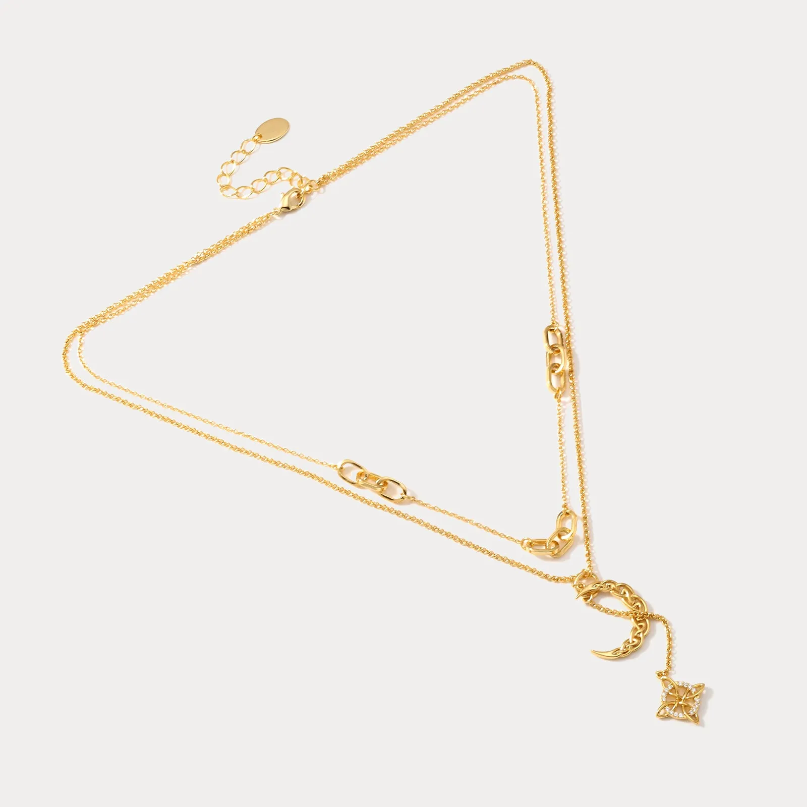 Talisman Celtic Knot Layered Necklace sold by Selenichast product image thumbnail 5