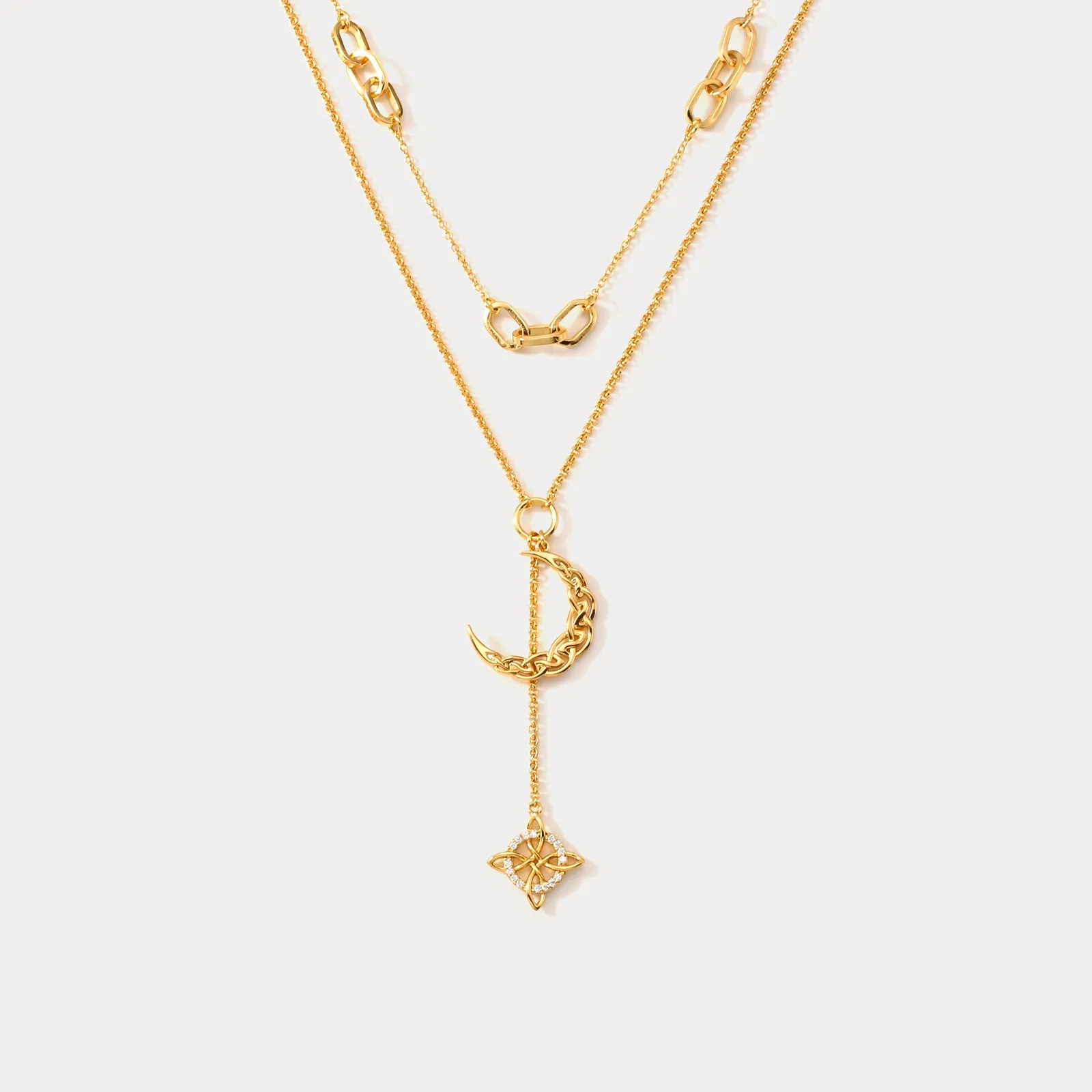 Talisman Celtic Knot Layered Necklace sold by Selenichast