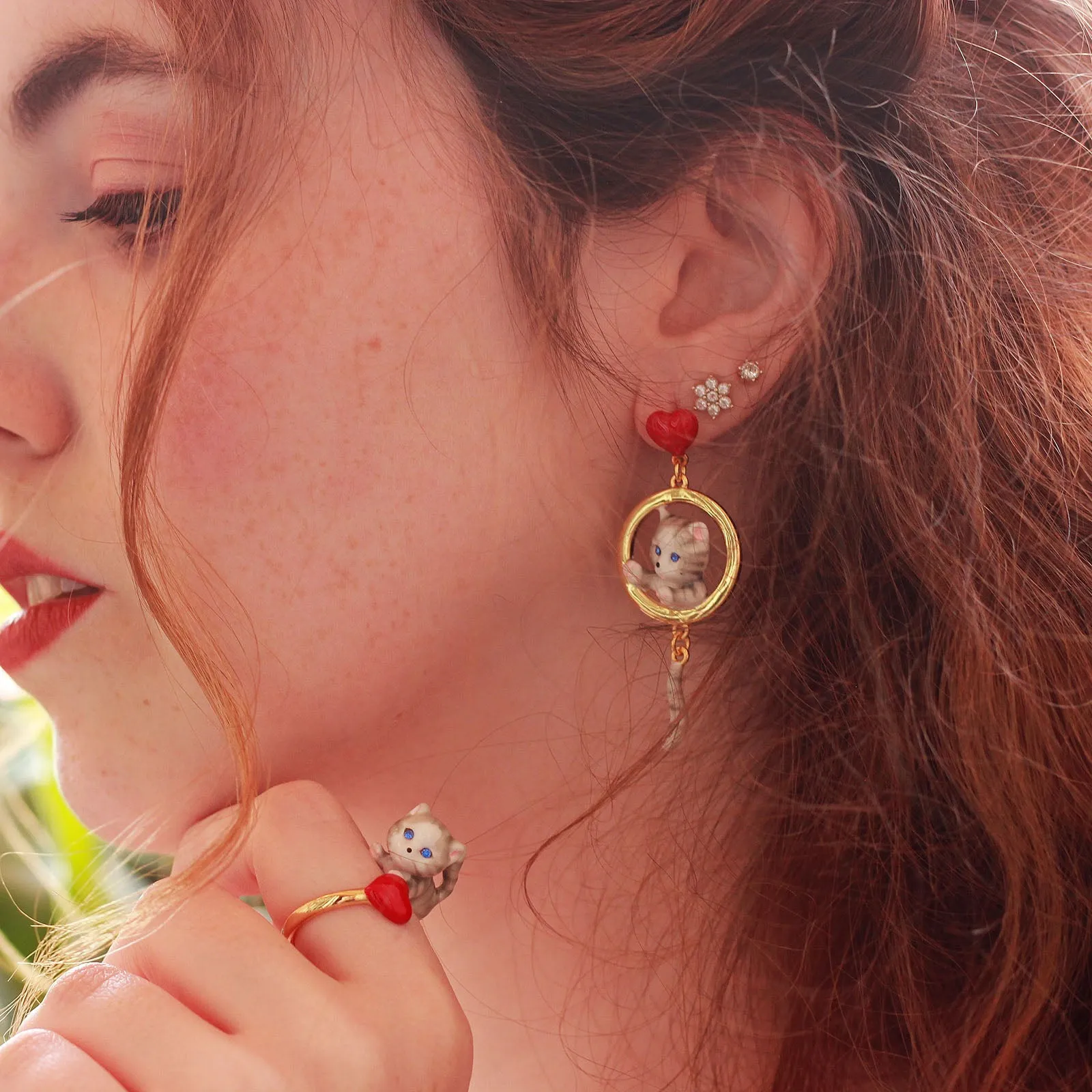 American Shorthair Cat Earrings sold by Selenichast product image thumbnail 5