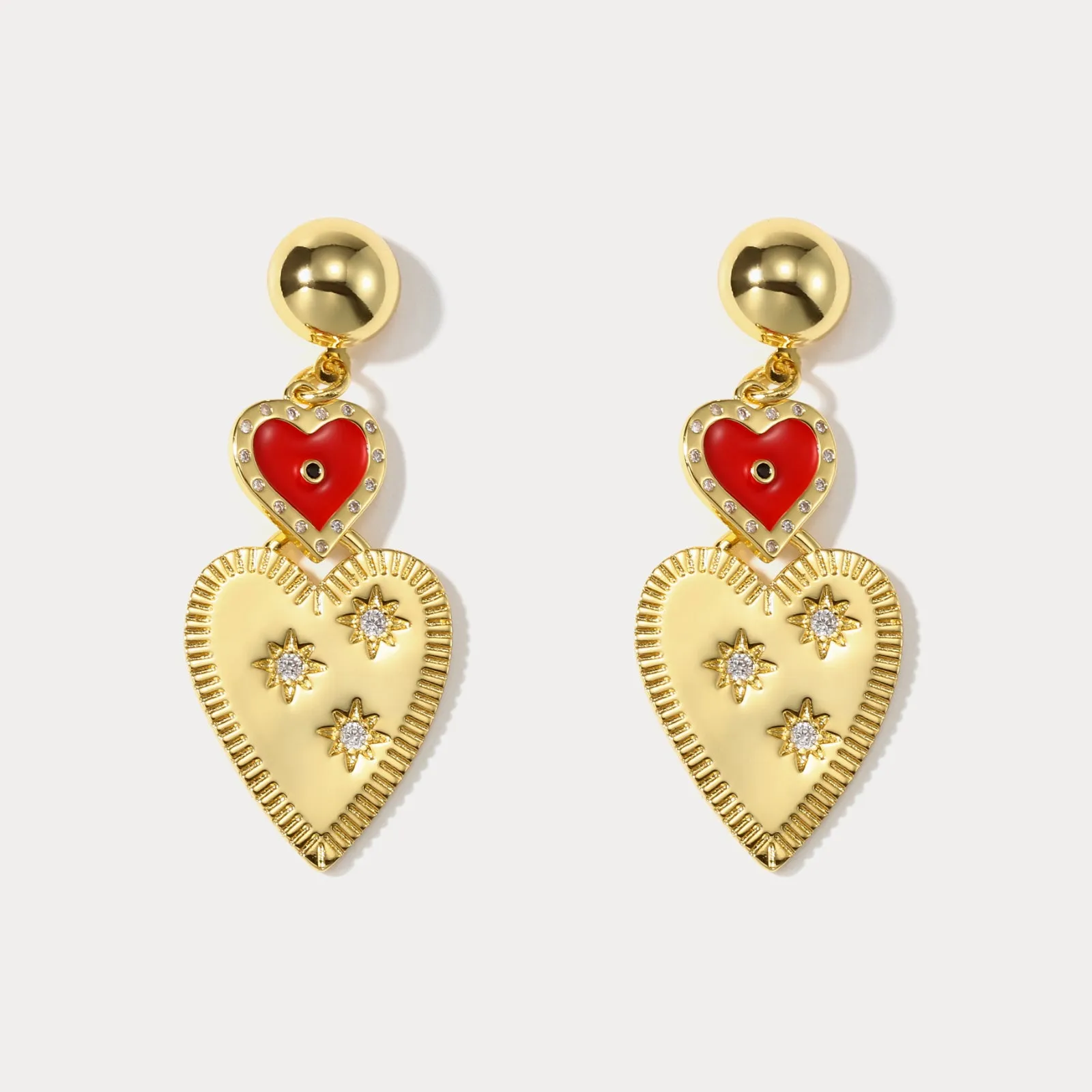 Heart-to-heart Earrings sold by Selenichast