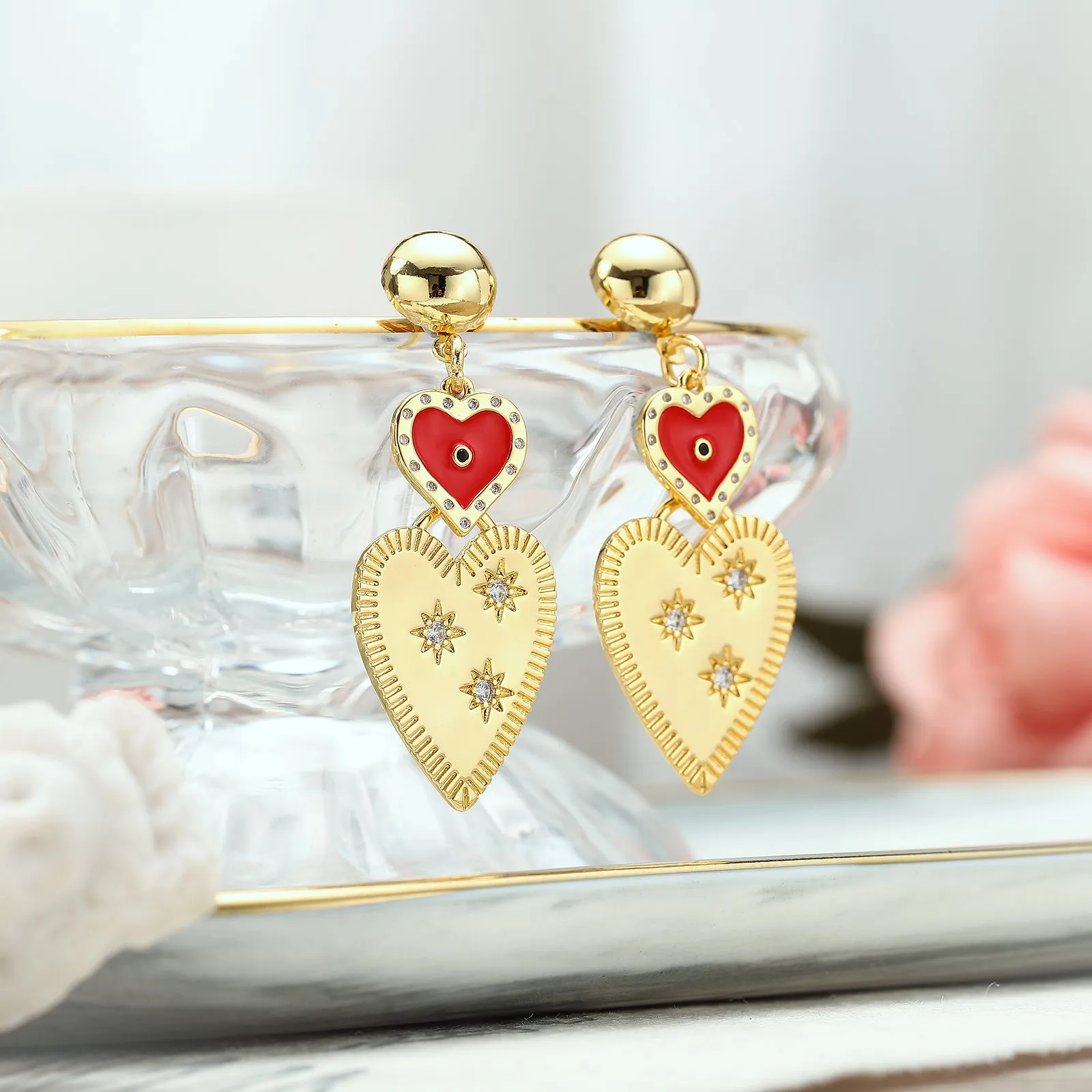 Heart-to-heart Earrings sold by Selenichast product image thumbnail 4